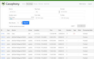 Audio Monitoring: Bird monitoring cloud storage & processing: outside NZ