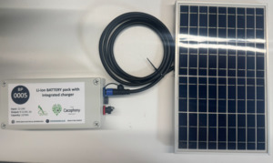 Cacophonometer Bird Monitoring: 12V Solar battery pack
