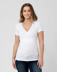 Products: Embrace SS Maternity & Nursing Tee – White – 3 Bears Maternity