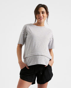 Products: Claudette Maternity & Nursing Tee – Olive – 3 Bears Maternity