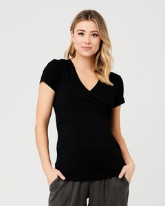 Embrace SS Maternity & Nursing Tee – Black – 3 Bears Maternity