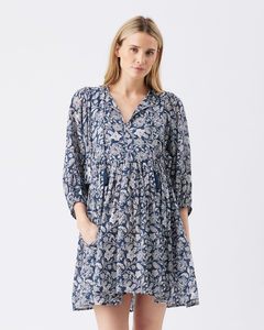 Products: Cali Maternity & Nursing Dress – Ink/White – 3 Bears Maternity