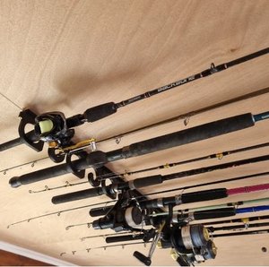 Ceiling and Wall Mounted Fishing Rod Holder - 3Design: Additive Manufacturing Specialists