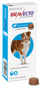 Products: Bravecto Dog Chewable Tablet 20kg-40kg