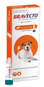 Products: Bravecto Spot On for Dogs: 4.5-10kg