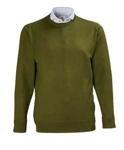 Products: Driver Crew Neck Merino Knit - Deep Army Online 3 Wise Men NZ