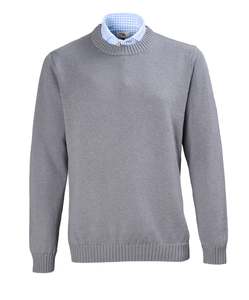 Products: Cam Crew Neck Wool Knit - Grey Online 3 Wise Men NZ