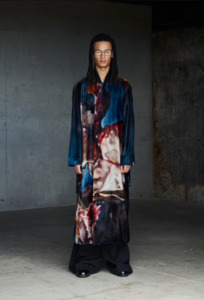 Rory William Docherty: Rory William Docherty - Shawl Collar Coat Fistful of Roses