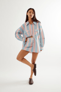 Commonplace Essentials - Eastern Skirt Baby Blue/Pink