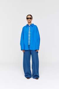 Ricochet: Ricochet - Fredrick Shirt Cobalt