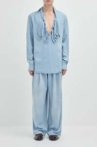 Rory William Docherty - Painters Chambray Work Shirt Indigo Sky