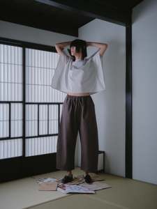 Otsu: Otsu - Kaguya Cropped Shadow Denim