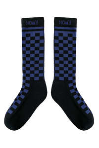 Nom D - Checkerboard Socks Black/Blue