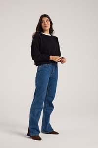 Of Hers - Catch Up Crew Knit Black