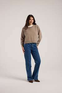 Of Hers - Catch Up Crew Knit Toast