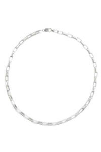 C&V Jewellery - Box Link Necklace Silver