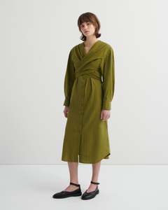 Kowtow - Twist Dress Artisan Stripe
