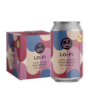 Fresh Off The Line: LO-FI - Low Carb Raspberry Sour 2.5% - 330ml Cans 4 Pack