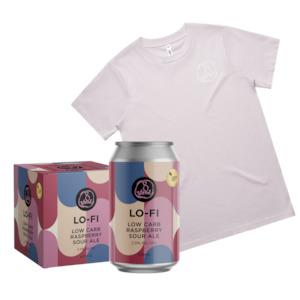 Lofi: 8 Wired LO-FI Raspberry Sour Pack with Women's Orchid Tee