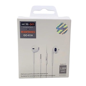 Earphones: Mobigo GO-61A Earphones (extra bass) (3.5mm Jack)