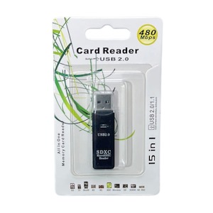 Memory Cards Flash Drives: 15 In 1 480mbps Card Reader Adapter ( All In One )