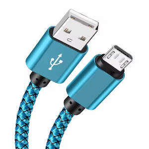 Samsung: Charger Cable for Samsung Phones & Tablets (Blue), Type B (Micro USB) - 1m