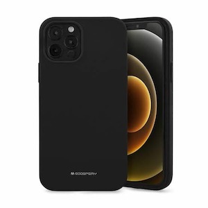 iPhone 12 Pro Max (6.7”) Silicone Case (Goospery Black)
