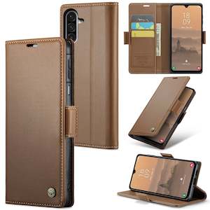 Samsung Galaxy A26 5G CaseMe Retro Wallet Case [Brown]