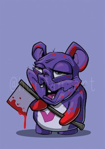 Products: “I don’t Care Bear” Art Print