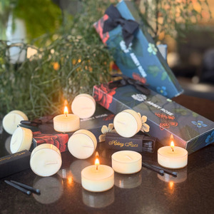 Pure Soy Unscented Tea light Candles - 10pc