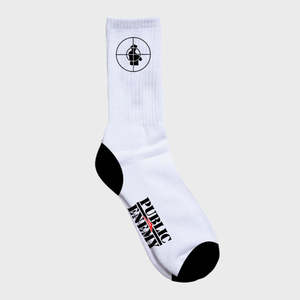 Frontpage: PUBLIC ENEMY SNIPER LOGO SOCK WHITE