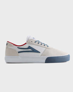 Shoes: MANCHESTER  WHITE SUEDE NAVY PERF