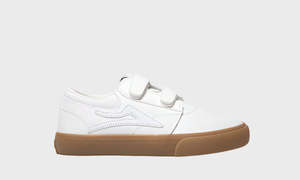Kids Shoes: GRIFFIN KIDS WHTGS White/Gum Suede