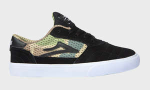 Kids Shoes: CAMBRIDGE KIDS BLACK/CAMO SUEDE