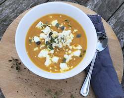 Soup: CREAMY BUTTERNUT SOUP - vegan -1 ltr