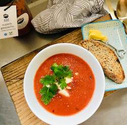 SUPERB GAZPACHO SOUP - SERVE CHILLED -1ltr - vegan