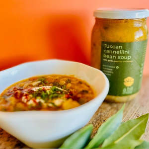TUSCAN CANNELLINI BEAN SOUP w/ garlic, lemon & paprika -700ml - vegan