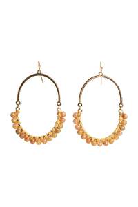EDEN STONE EARRING - CAMEL