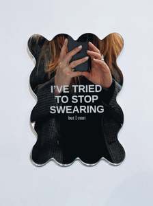 Homewares: Stop Swearing Mirror
