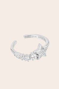 Earrings: SHOOTING STAR RING- SILVER