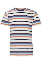 Men: Orange Stripe Tee