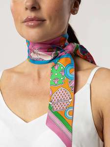 Accessories: The Button Silk Twilly