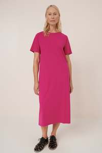 Light Tee Dress Magenta