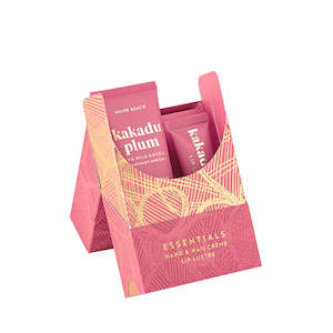Maine Beach: Kakadu Plum Essentials Pack Lip Lustre 15ml + Hand Creme 50ml