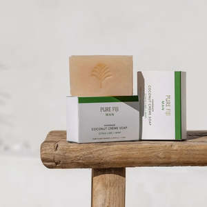 Pure Fiji: Pure Fiji Man Handmade Coconut Creme Soap 110g - Citrus Lime & Mint