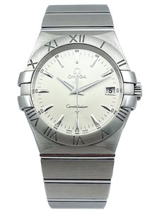 Products: Omega Constellation Steel Quartz 35mm Mens Wristwatch Ref 123.10.35 with Box & Papers