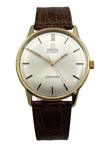 Products: Omega Seamaster 1964 Automatic 14ct Solid Gold Mens Wristwatch Ref 166.001 Fully Serviced