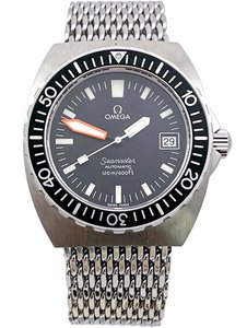 Products: Omega 1970s BABY SHOM Seamaster 120m Stainless Steel Mens Wristwatch Ref 166.0250 Serviced