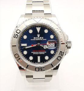 Past Sales — About Time: Rolex Oyster Perpetual Yacht-Master Stainless steel Ref. 126622 Platinum bezel 2019 Model Box + Papers