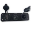 Windshield Wipers: Power Socket with Dual USB Surface mount Absolute Marine